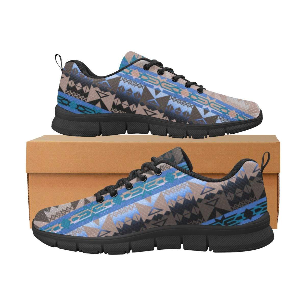 Inside the Paint Clan Lodge Men's Breathable Running Shoes (Model 055) Men's Breathable Running Shoes (055) e-joyer