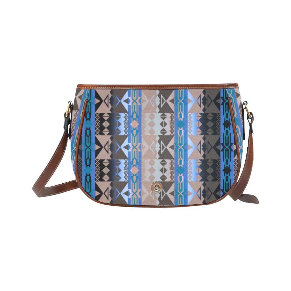 Inside the Paint Clan Lodge Saddle Bag/Small (Model 1649) Full Customization Saddle Bag/Small (Full Customization) e-joyer
