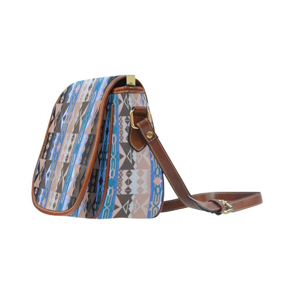 Inside the Paint Clan Lodge Saddle Bag/Small (Model 1649) Full Customization Saddle Bag/Small (Full Customization) e-joyer