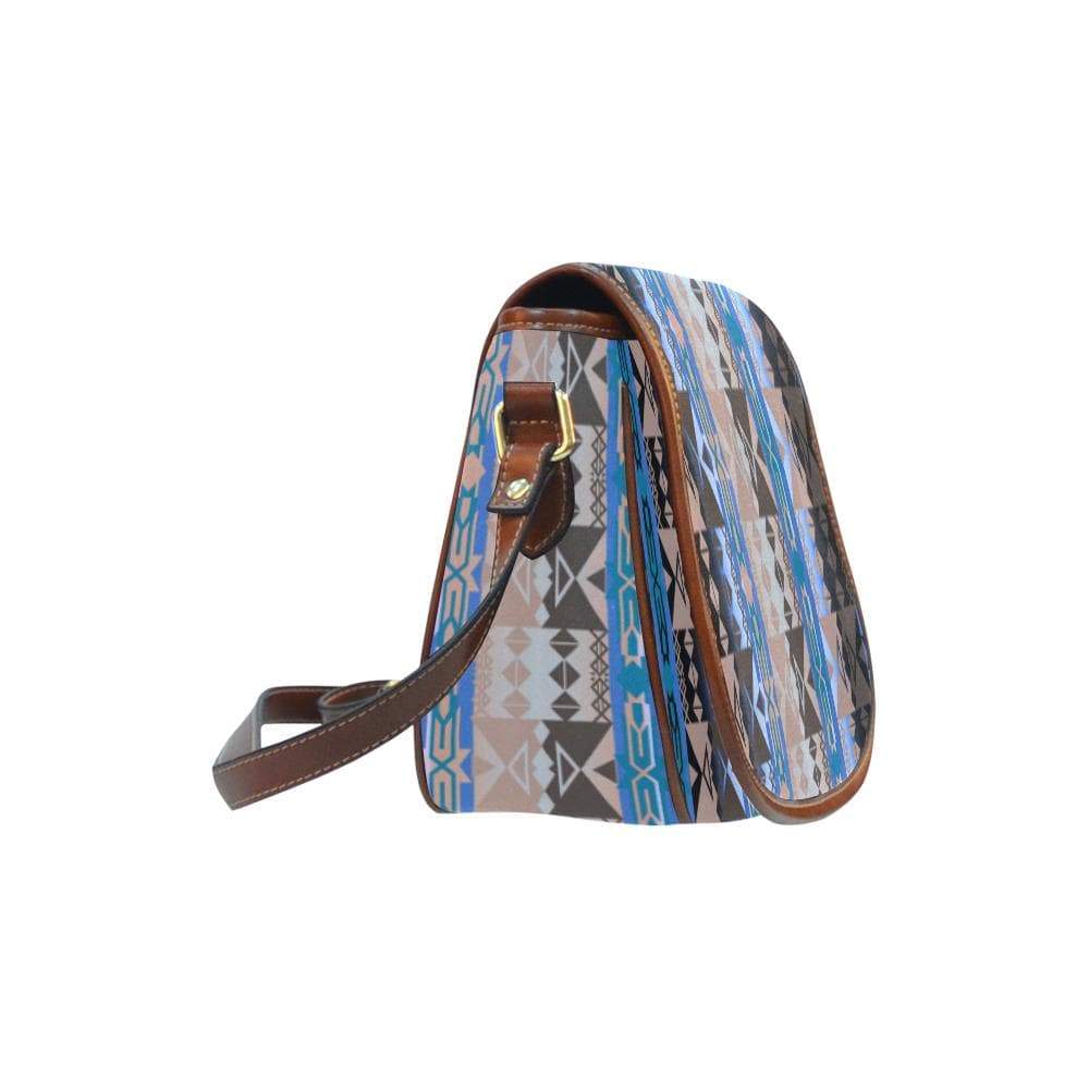 Inside the Paint Clan Lodge Saddle Bag/Small (Model 1649) Full Customization Saddle Bag/Small (Full Customization) e-joyer