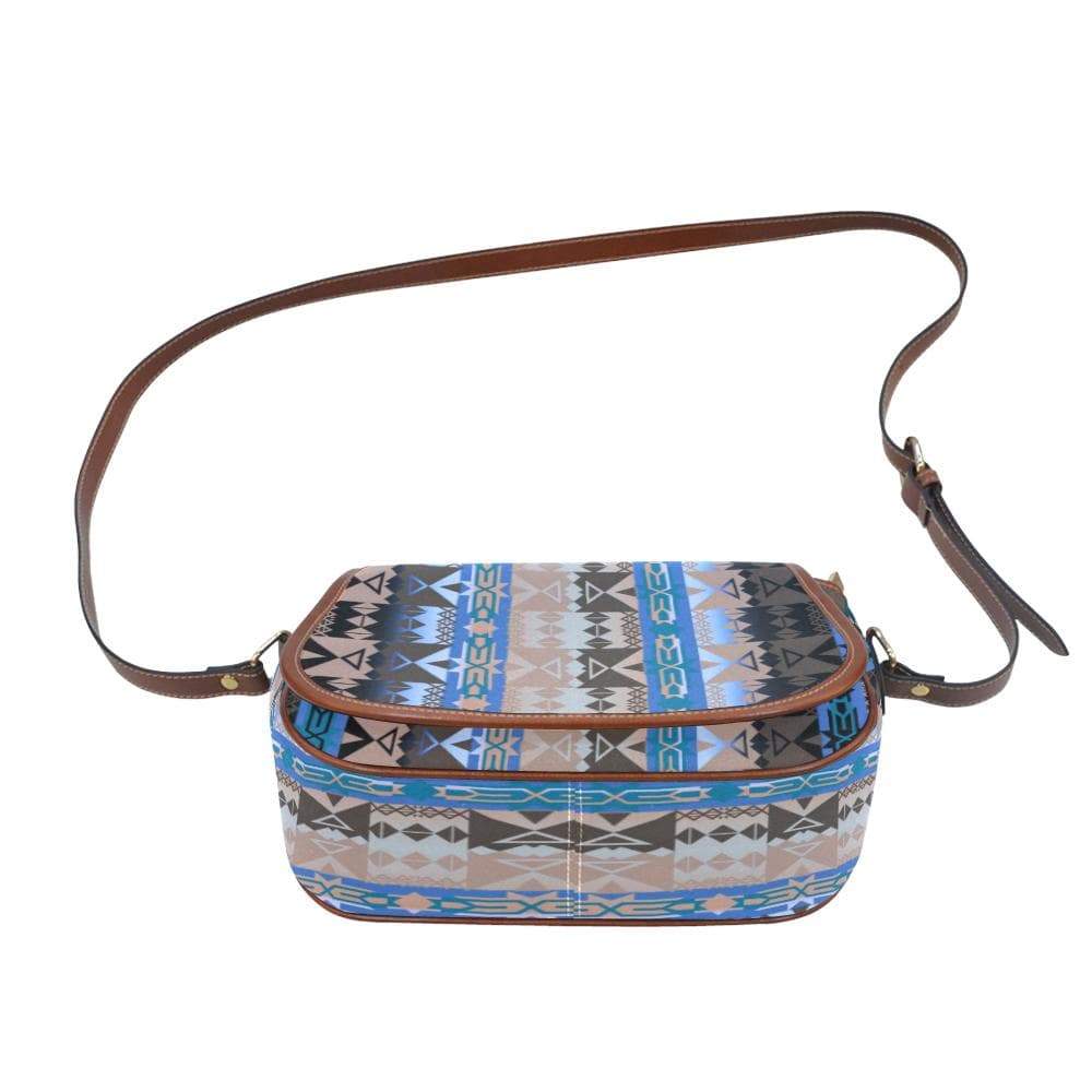 Inside the Paint Clan Lodge Saddle Bag/Small (Model 1649) Full Customization Saddle Bag/Small (Full Customization) e-joyer