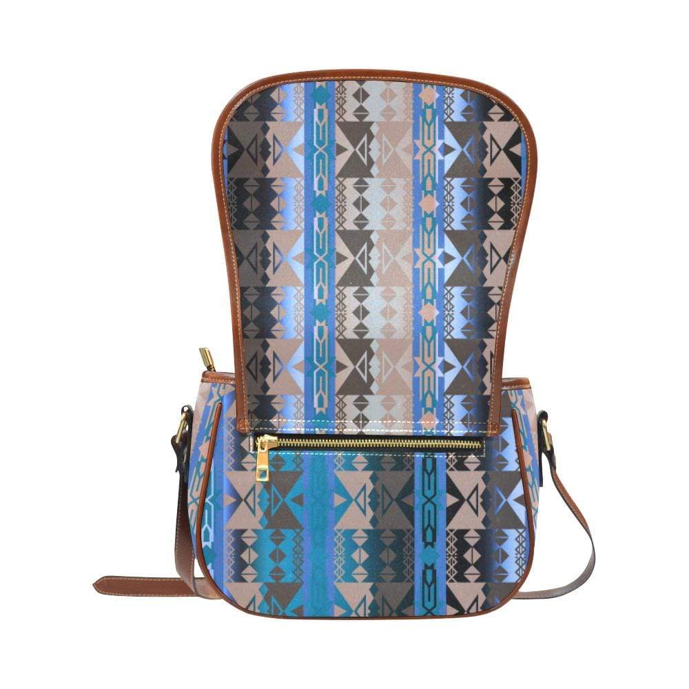 Inside the Paint Clan Lodge Saddle Bag/Small (Model 1649) Full Customization Saddle Bag/Small (Full Customization) e-joyer