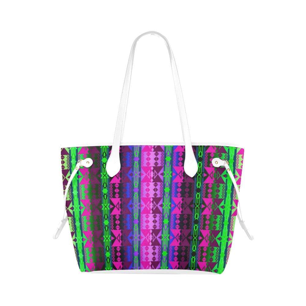 Inside the Quillwork Lodge Clover Canvas Tote Bag (Model 1661) Clover Canvas Tote Bag (1661) e-joyer
