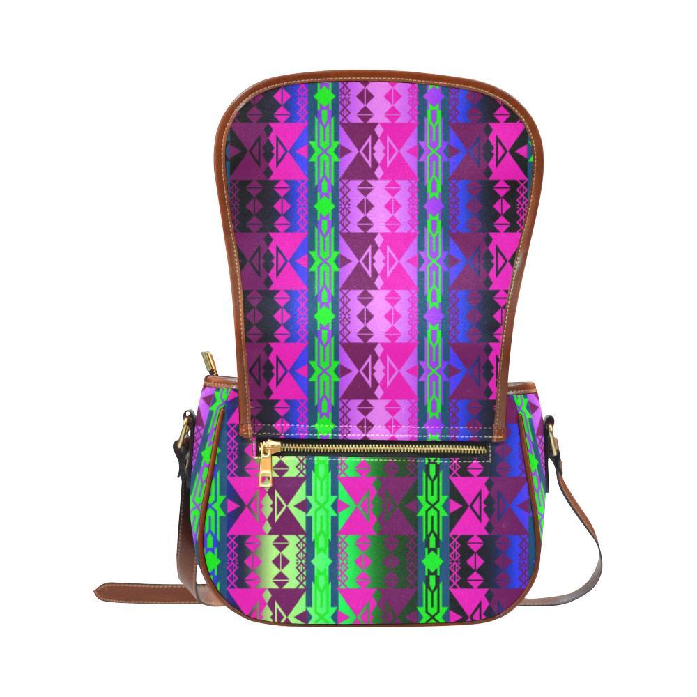 Inside the Quillwork Lodge Saddle Bag/Small (Model 1649) Full Customization Saddle Bag/Small (Full Customization) e-joyer