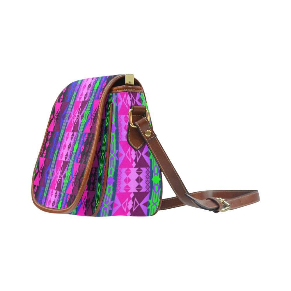 Inside the Quillwork Lodge Saddle Bag/Small (Model 1649) Full Customization Saddle Bag/Small (Full Customization) e-joyer