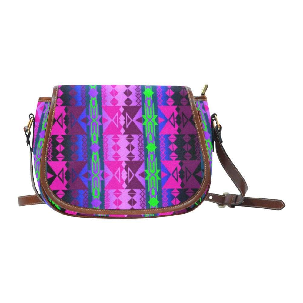 Inside the Quillwork Lodge Saddle Bag/Small (Model 1649) Full Customization Saddle Bag/Small (Full Customization) e-joyer