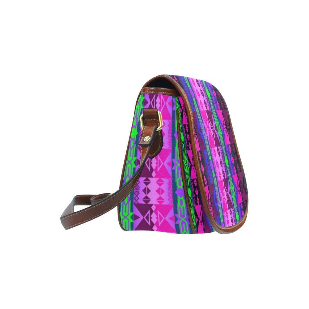 Inside the Quillwork Lodge Saddle Bag/Small (Model 1649) Full Customization Saddle Bag/Small (Full Customization) e-joyer