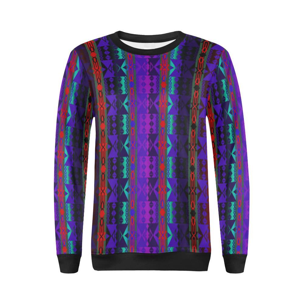 Inside the Warrior's Society Lodge All Over Print Crewneck Sweatshirt for Women (Model H18) Crewneck Sweatshirt for Women (H18) e-joyer