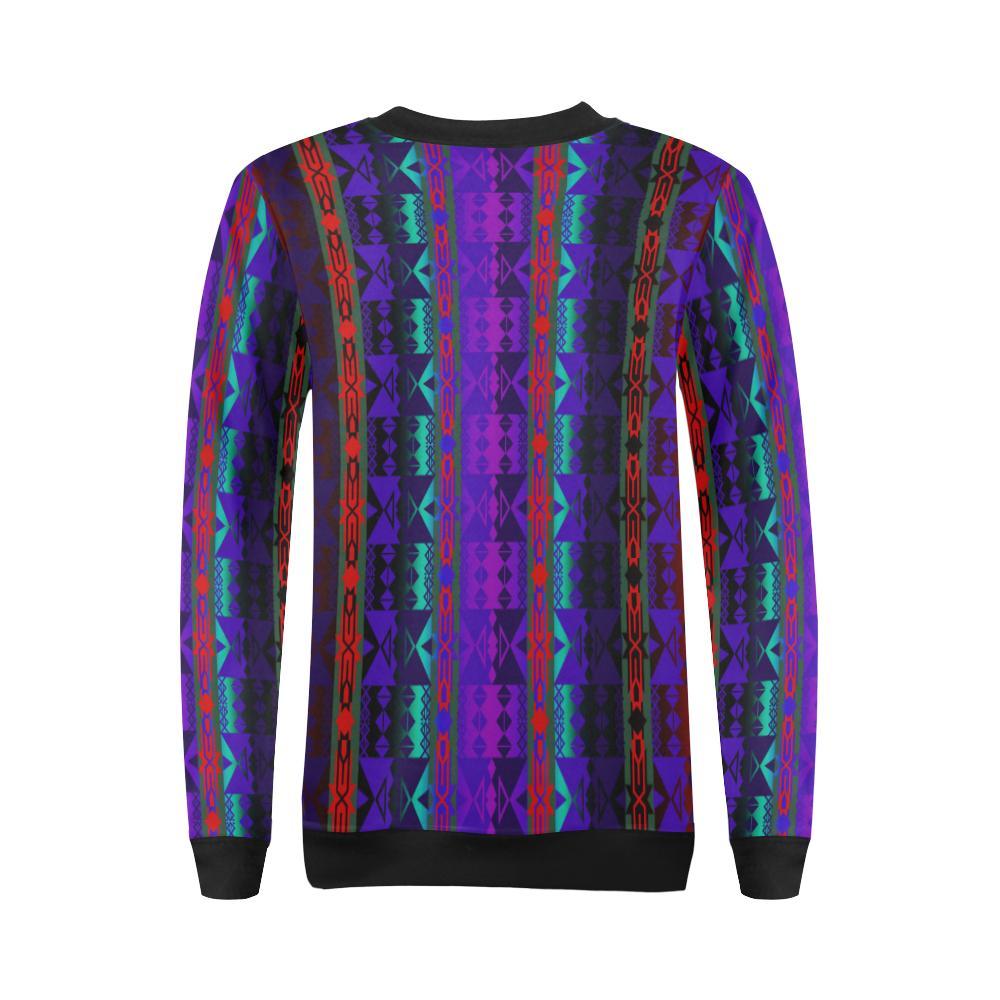 Inside the Warrior's Society Lodge All Over Print Crewneck Sweatshirt for Women (Model H18) Crewneck Sweatshirt for Women (H18) e-joyer