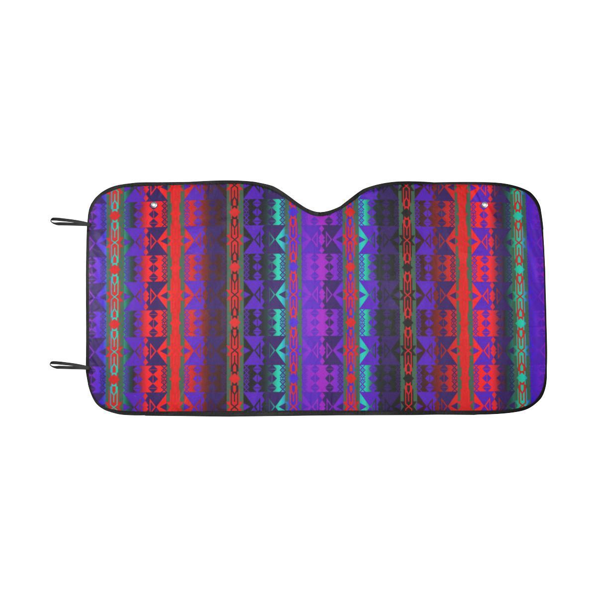 Inside the Warrior's Society Lodge Car Sun Shade 55"x30" Car Sun Shade e-joyer
