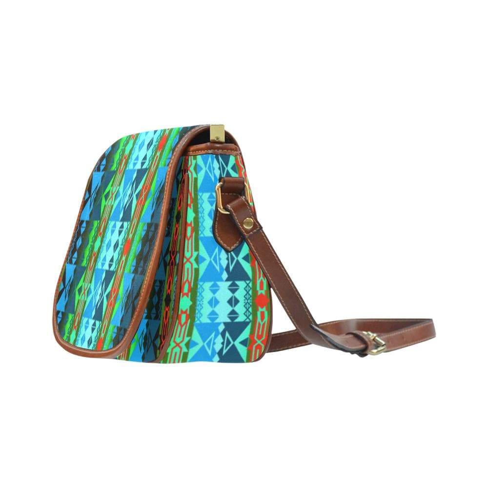 Inside the Women's Lodge Saddle Bag/Small (Model 1649) Full Customization Saddle Bag/Small (Full Customization) e-joyer