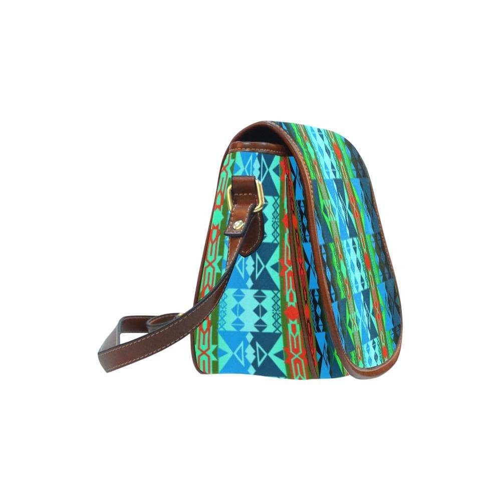 Inside the Women's Lodge Saddle Bag/Small (Model 1649) Full Customization Saddle Bag/Small (Full Customization) e-joyer