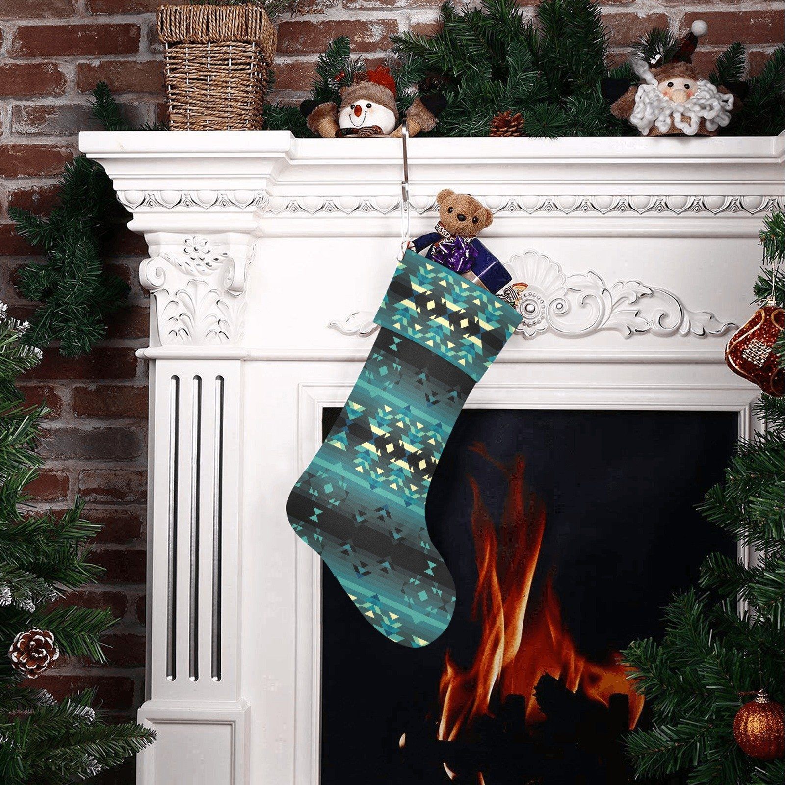 Inspire Green Christmas Stocking holiday stocking e-joyer