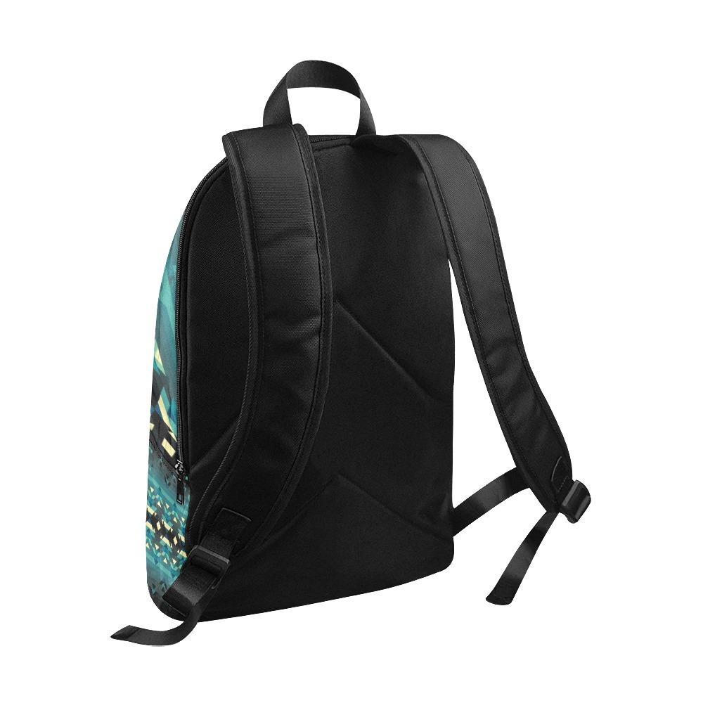 Inspire Green Fabric Backpack for Adult (Model 1659) bag e-joyer