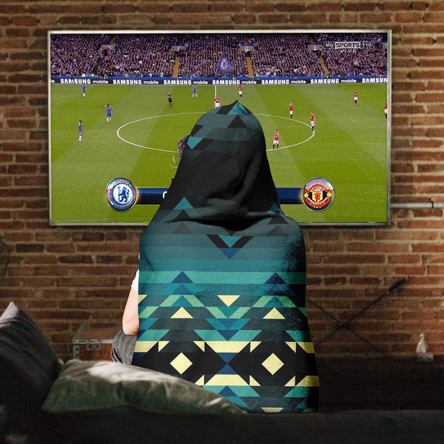 Inspire Green Hooded Blanket blanket 49 Dzine