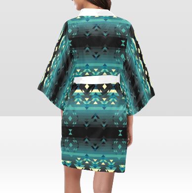 Inspire Green Kimono Robe Artsadd