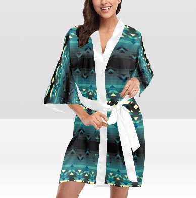 Inspire Green Kimono Robe Artsadd
