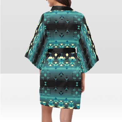 Inspire Green Kimono Robe Artsadd