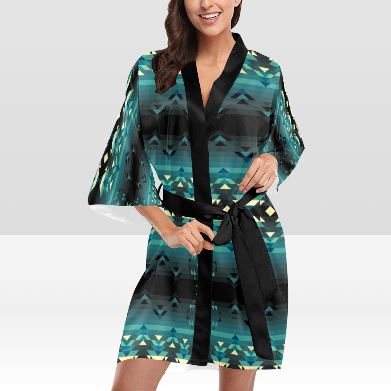 Inspire Green Kimono Robe Artsadd