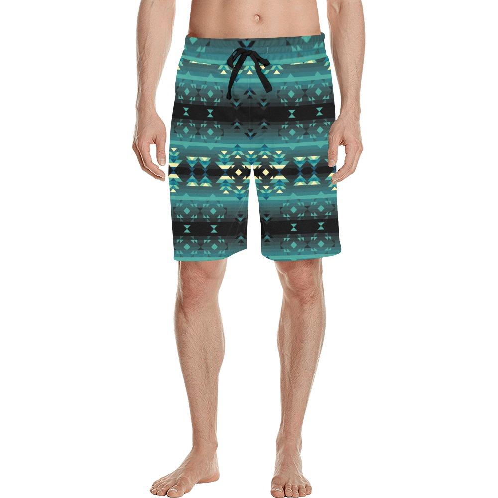 Inspire Green Men's All Over Print Casual Shorts (Model L23) short e-joyer 