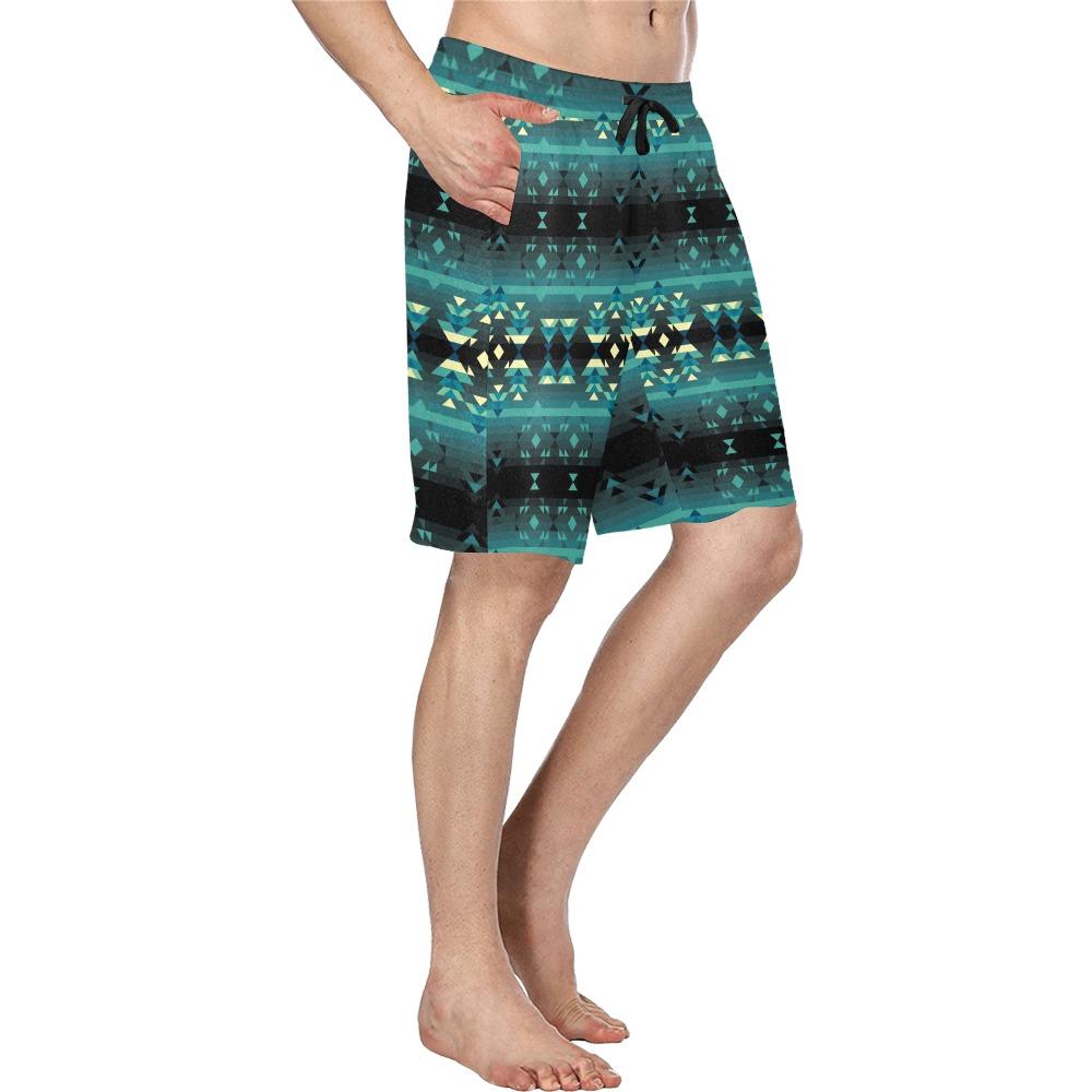 Inspire Green Men's All Over Print Casual Shorts (Model L23) short e-joyer