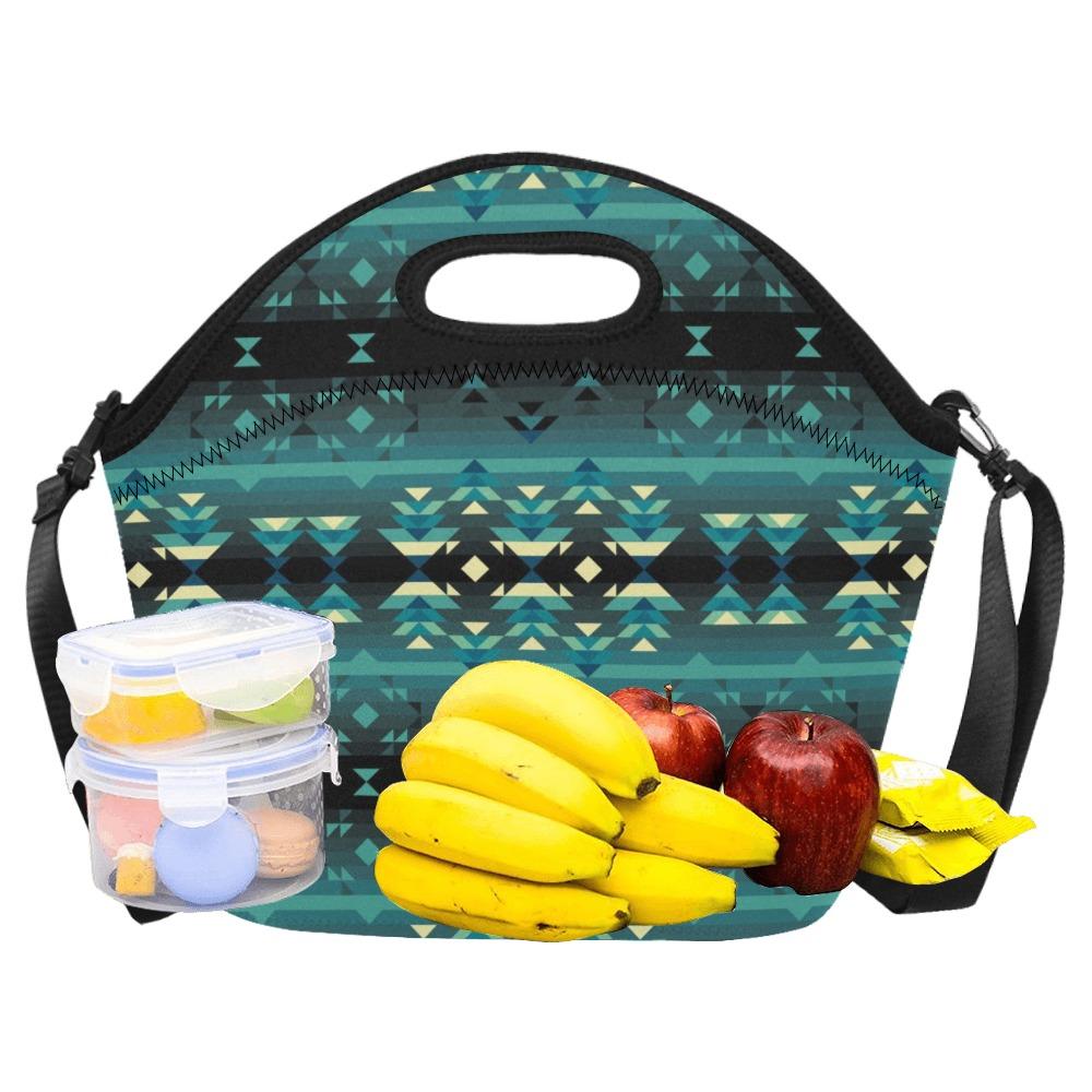 Inspire Green Neoprene Lunch Bag/Large (Model 1669) bag e-joyer