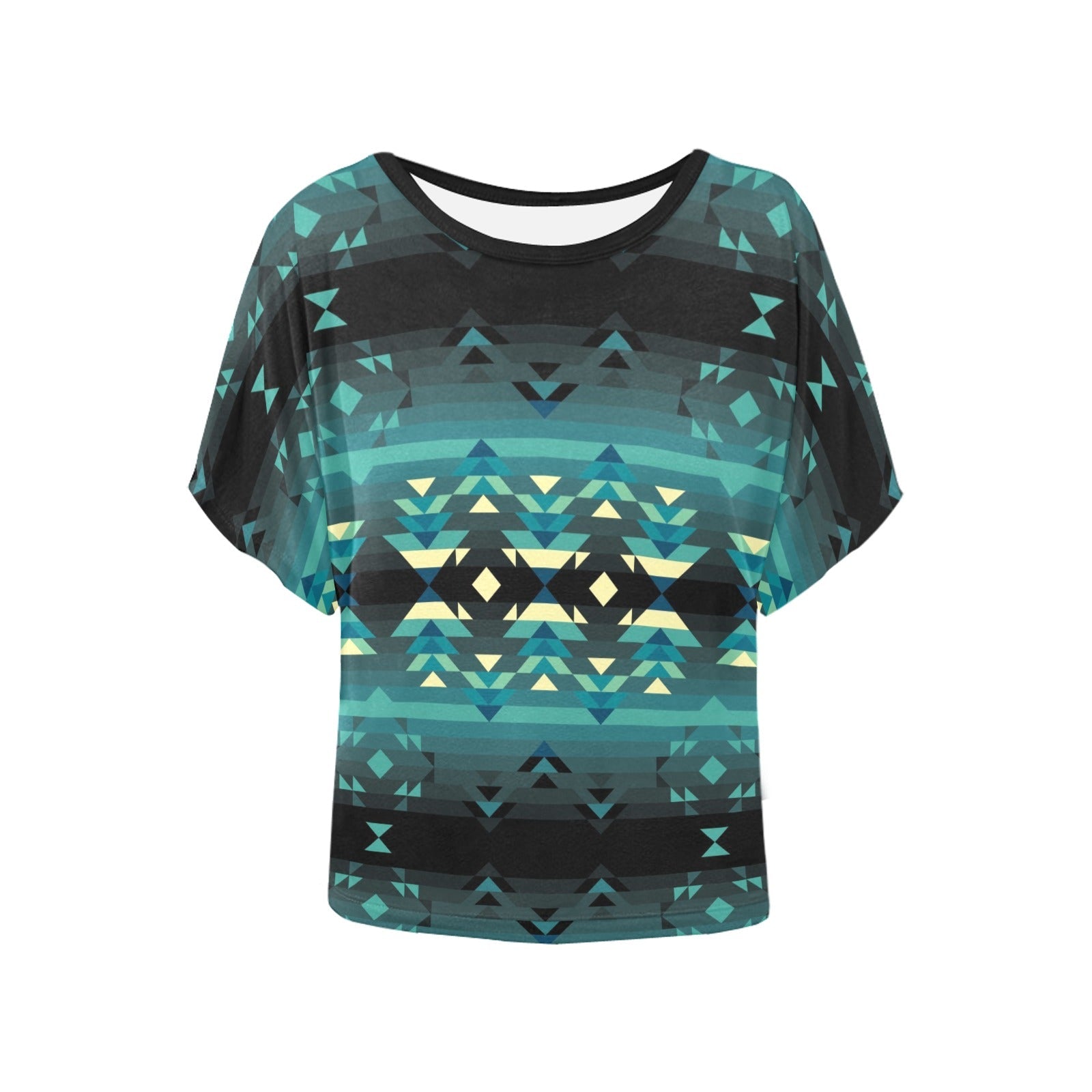 Inspire Green Women's Batwing-Sleeved Blouse T shirt (Model T44) Women's Batwing-Sleeved Blouse T shirt (T44) e-joyer