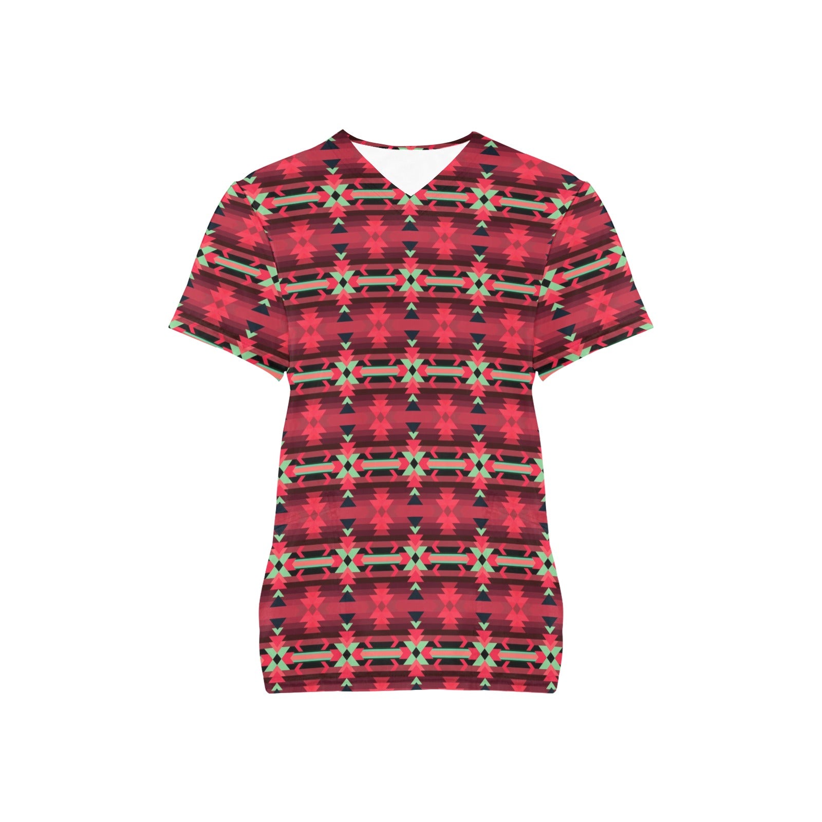 Inspire Velour All Over Print Scrub Top Scrub Top e-joyer