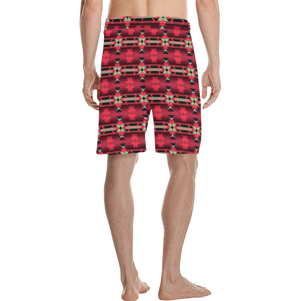 Inspire Velour Men's All Over Print Casual Shorts (Model L23) short e-joyer