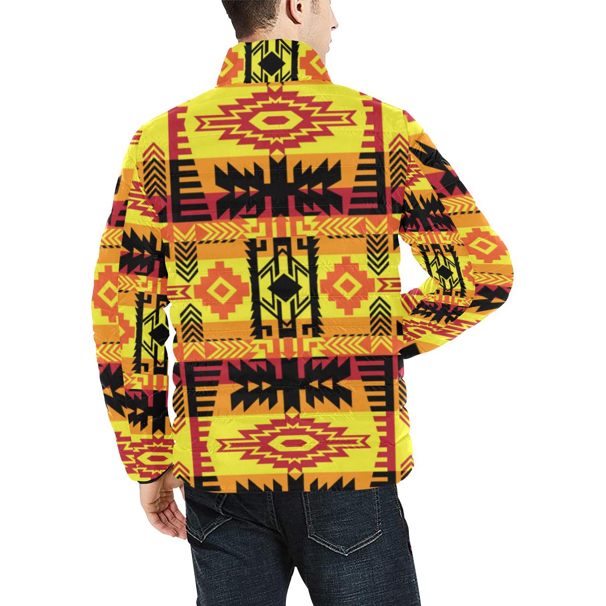 Journey of Generations Men's Stand Collar Padded Jacket (Model H41) Men's Stand Collar Padded Jacket (H41) e-joyer