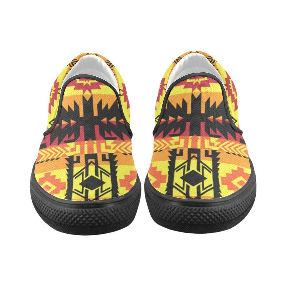 Journey of Generations Men's Unusual Slip-on Canvas Shoes (Model 019) Men's Unusual Slip-on Canvas Shoes (019) e-joyer