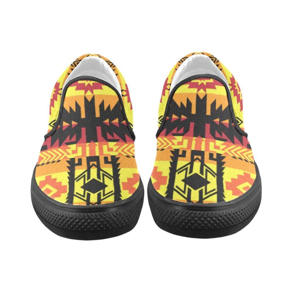 Journey of Generations Women's Unusual Slip-on Canvas Shoes (Model 019) Women's Unusual Slip-on Canvas Shoes (019) e-joyer