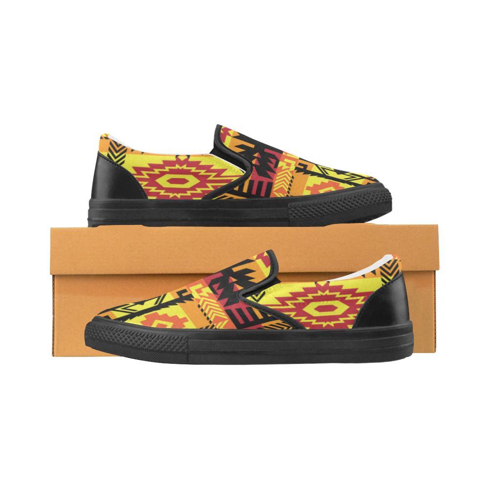 Journey of Generations Women's Unusual Slip-on Canvas Shoes (Model 019) Women's Unusual Slip-on Canvas Shoes (019) e-joyer