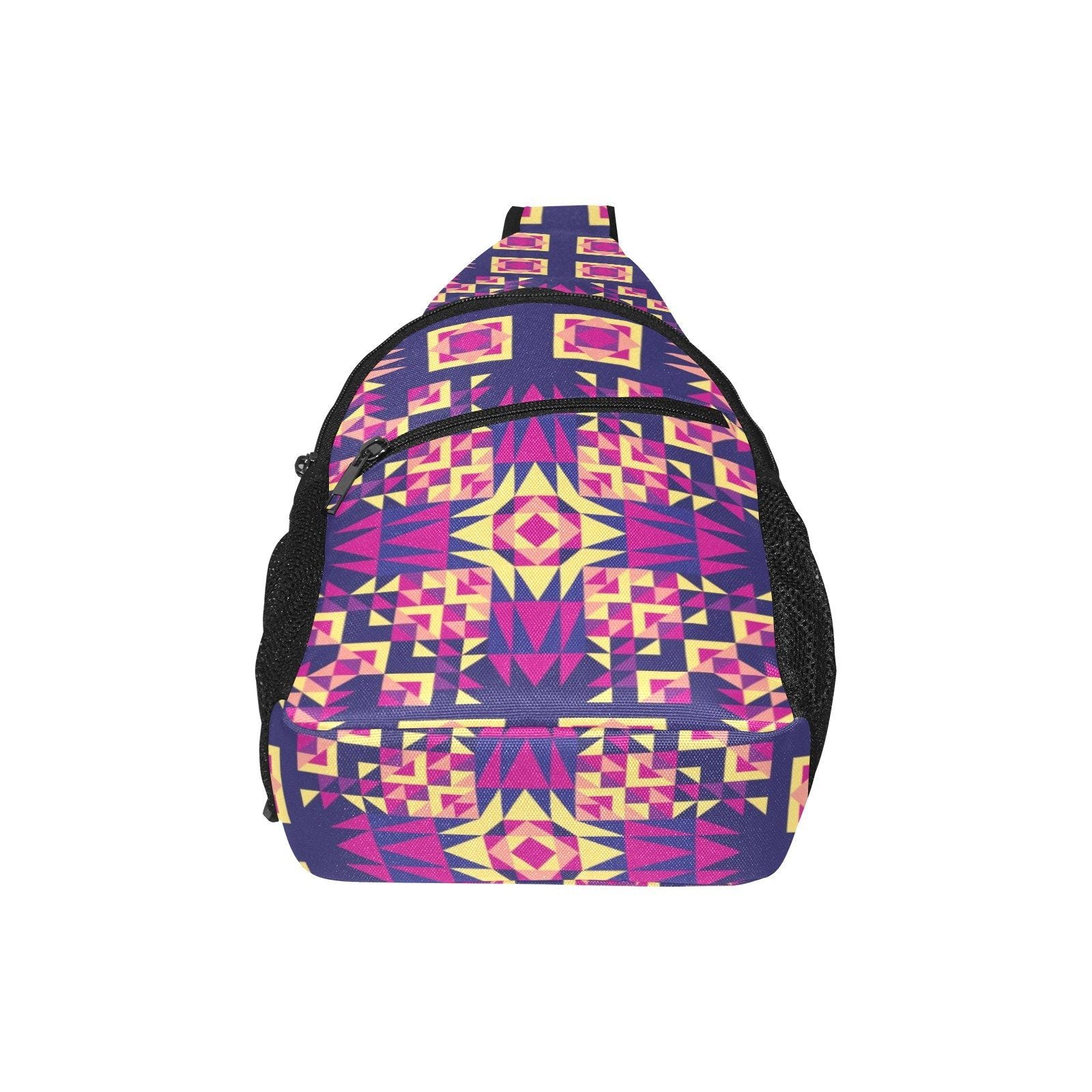 Kaleidoscope Bleu All Over Print Chest Bag (Model 1719) All Over Print Chest Bag (1719) e-joyer