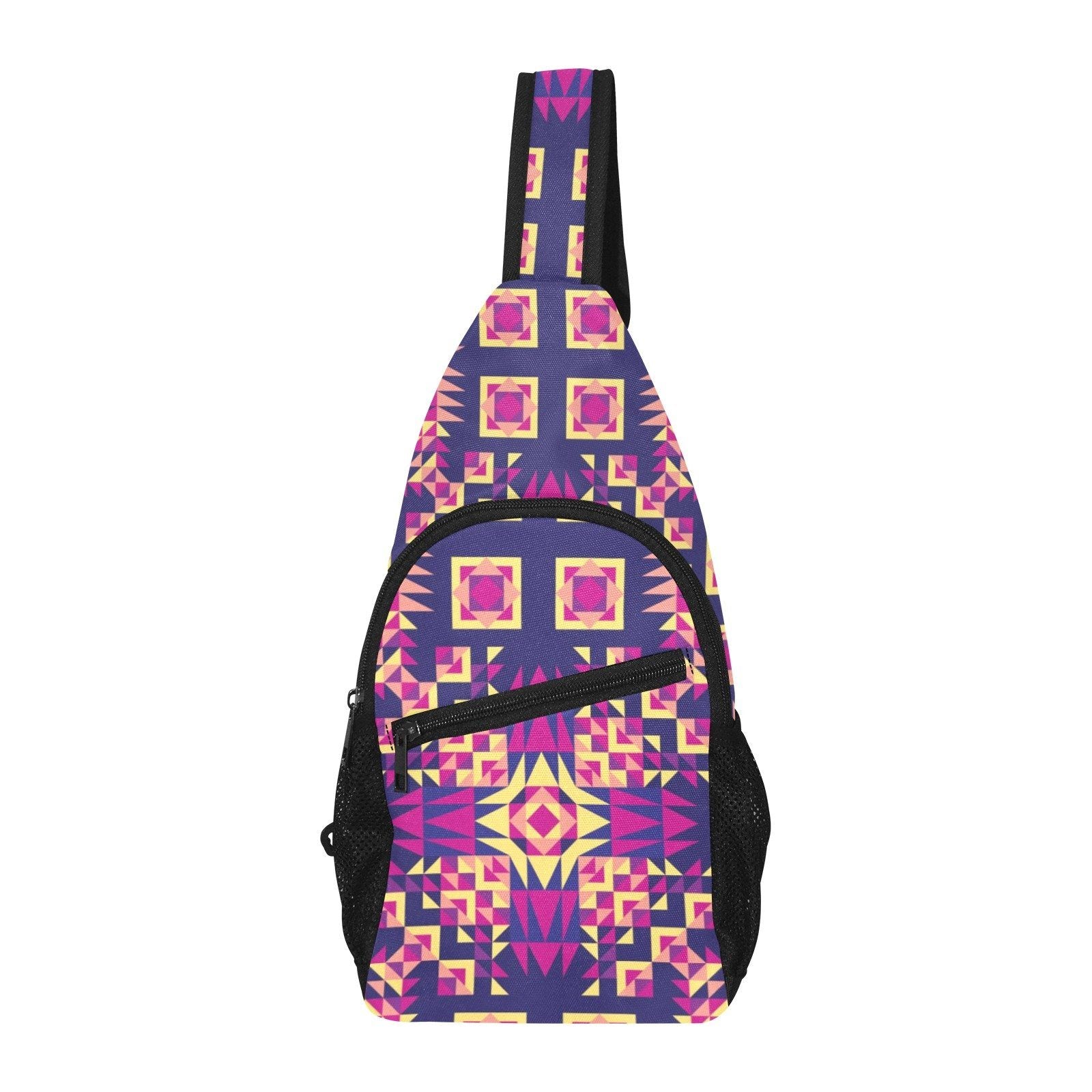Kaleidoscope Bleu All Over Print Chest Bag (Model 1719) All Over Print Chest Bag (1719) e-joyer