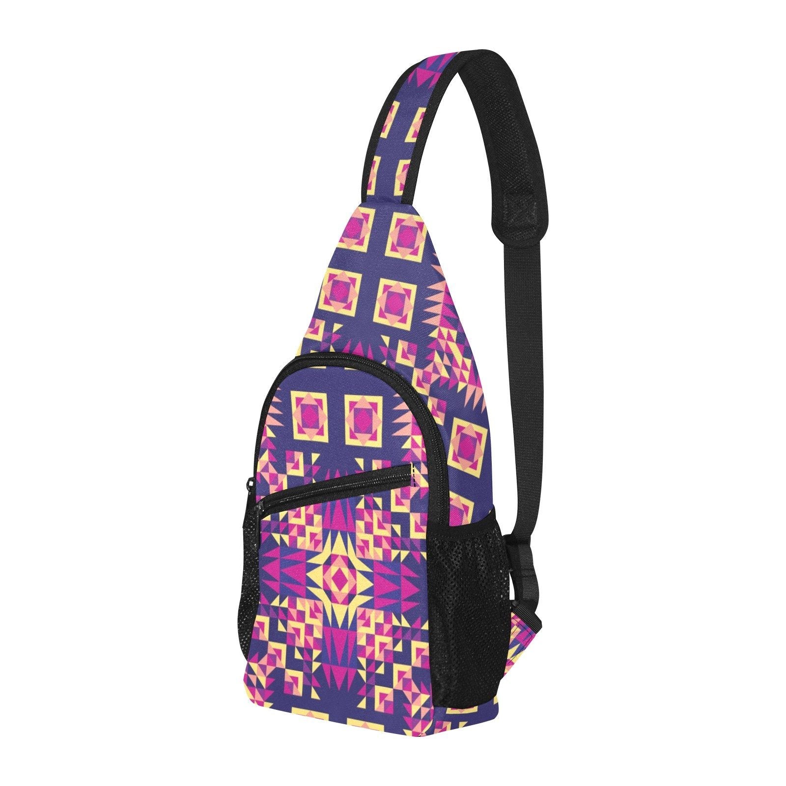 Kaleidoscope Bleu All Over Print Chest Bag (Model 1719) All Over Print Chest Bag (1719) e-joyer