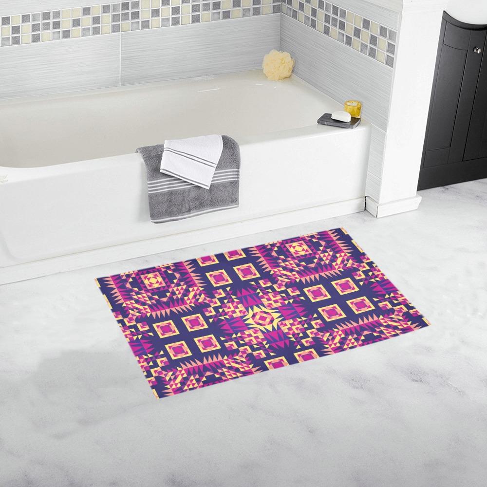 Kaleidoscope Bleu Bath Rug 16''x 28'' Bath Rug 16''x 28'' e-joyer 