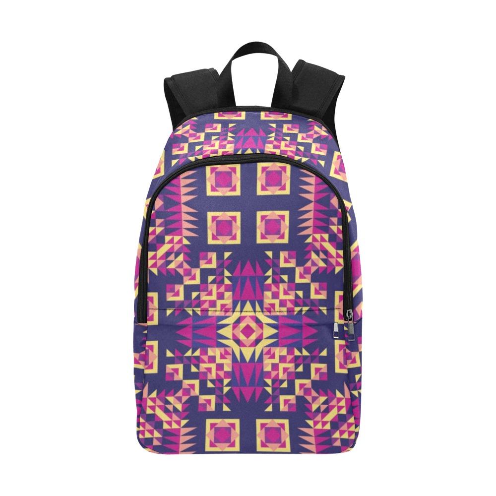 Kaleidoscope Bleu Fabric Backpack for Adult (Model 1659) Casual Backpack for Adult (1659) e-joyer