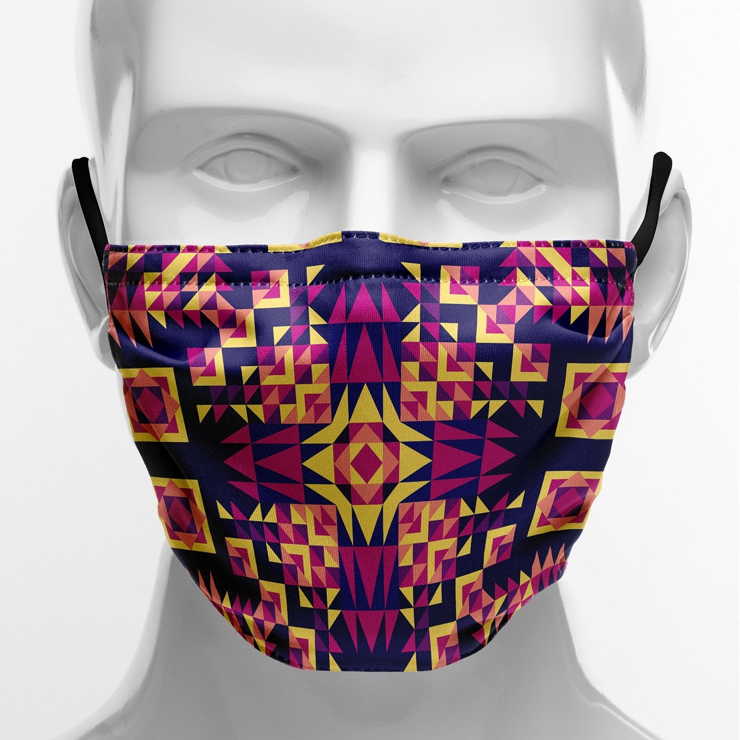 Kaleidoscope Bleu Face Cover Herman