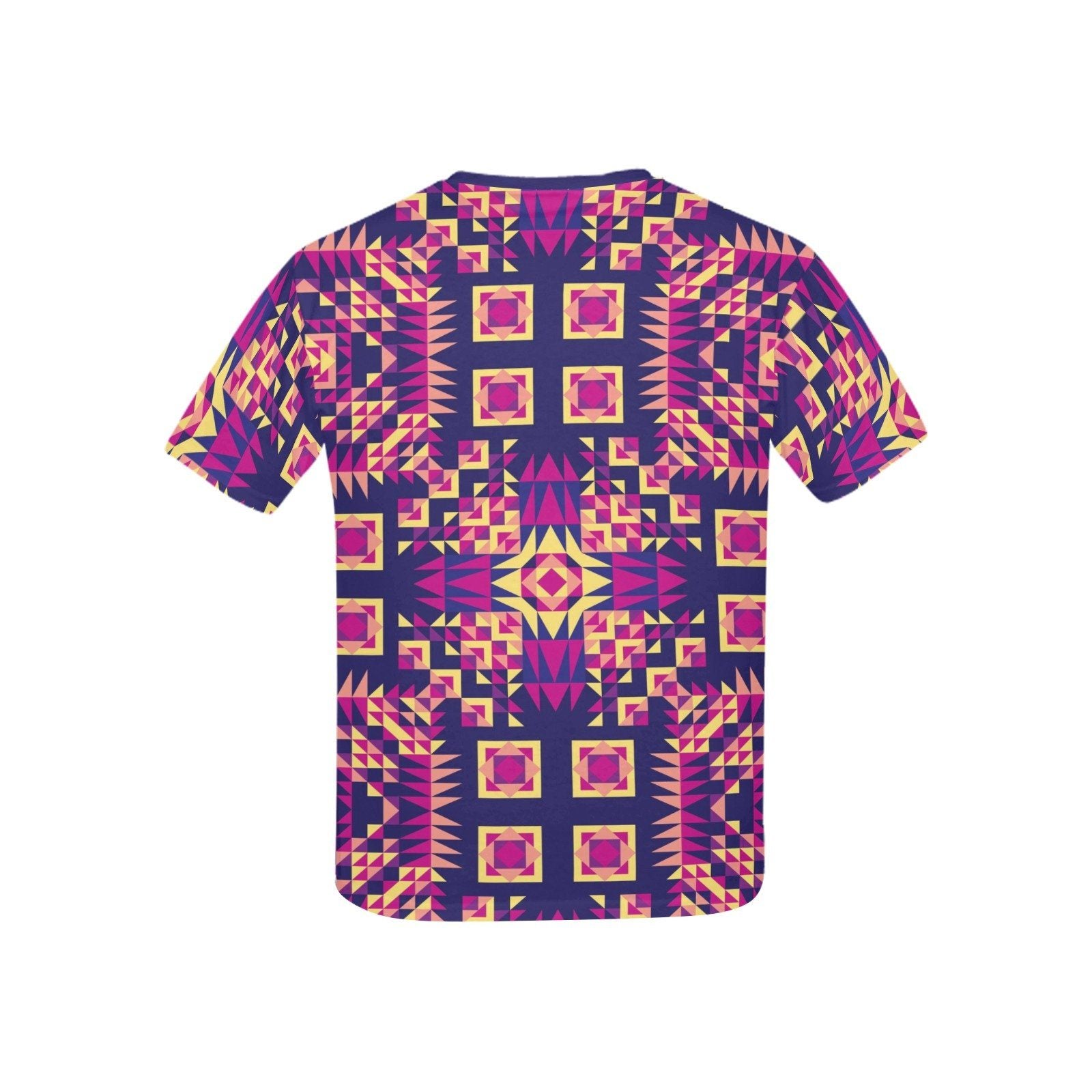 Kaleidoscope Bleu Kids' All Over Print T-shirt (USA Size) (Model T40) All Over Print T-shirt for Kid (T40) e-joyer