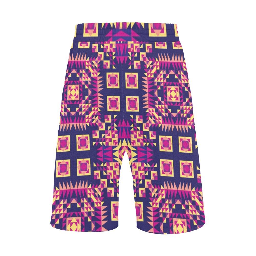 Kaleidoscope Bleu Men's All Over Print Casual Shorts (Model L23) Men's Casual Shorts (L23) e-joyer