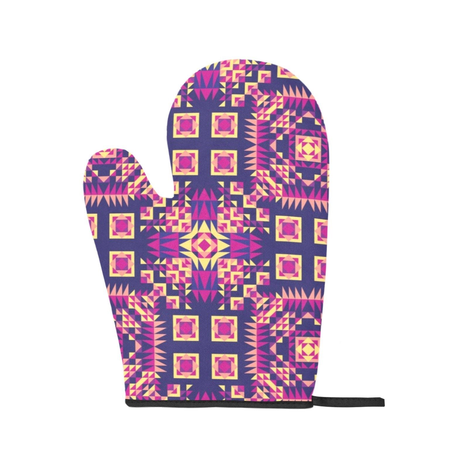 Kaleidoscope Bleu Oven Mitt & Pot Holder Oven Mitt & Pot Holder e-joyer