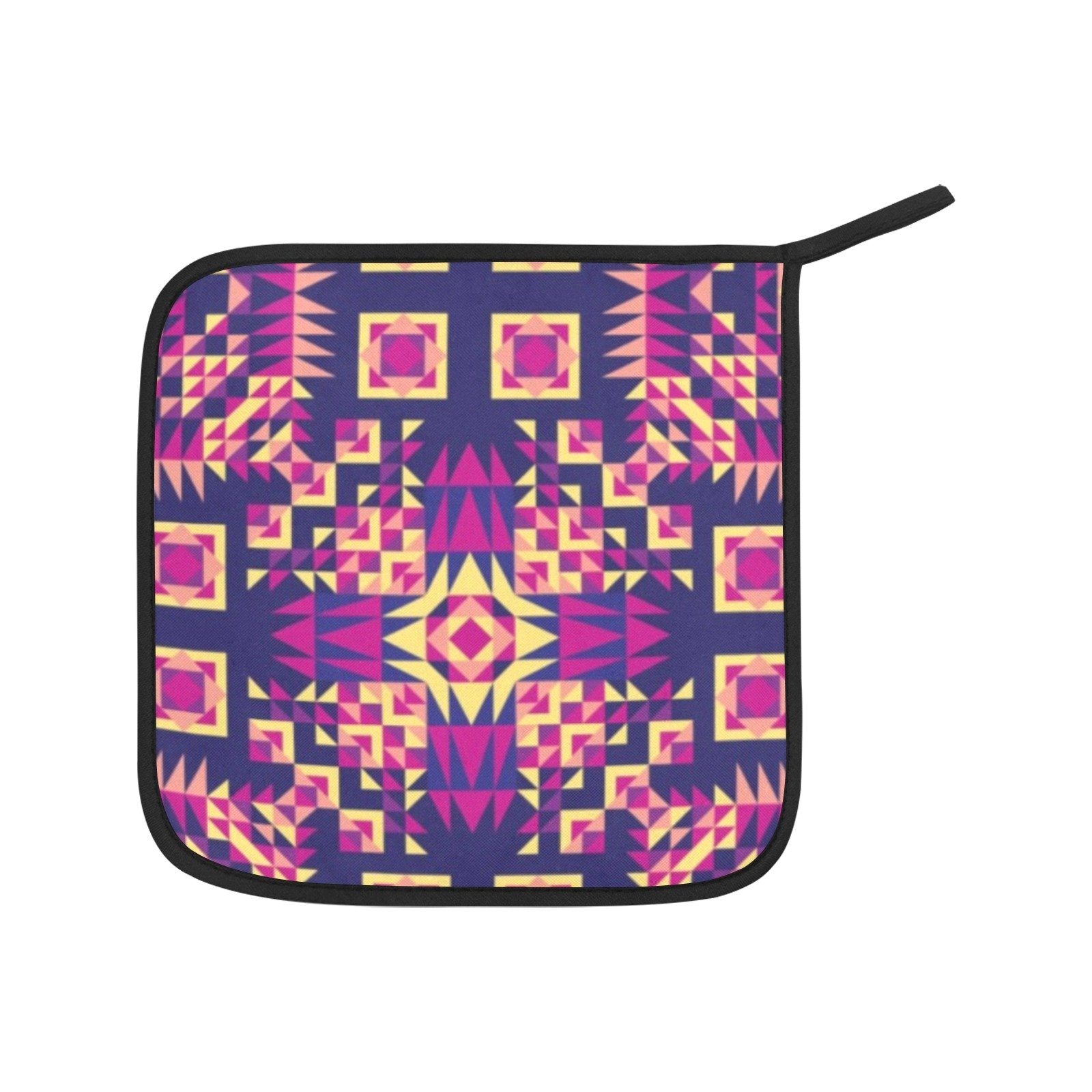 Kaleidoscope Bleu Oven Mitt & Pot Holder Oven Mitt & Pot Holder e-joyer