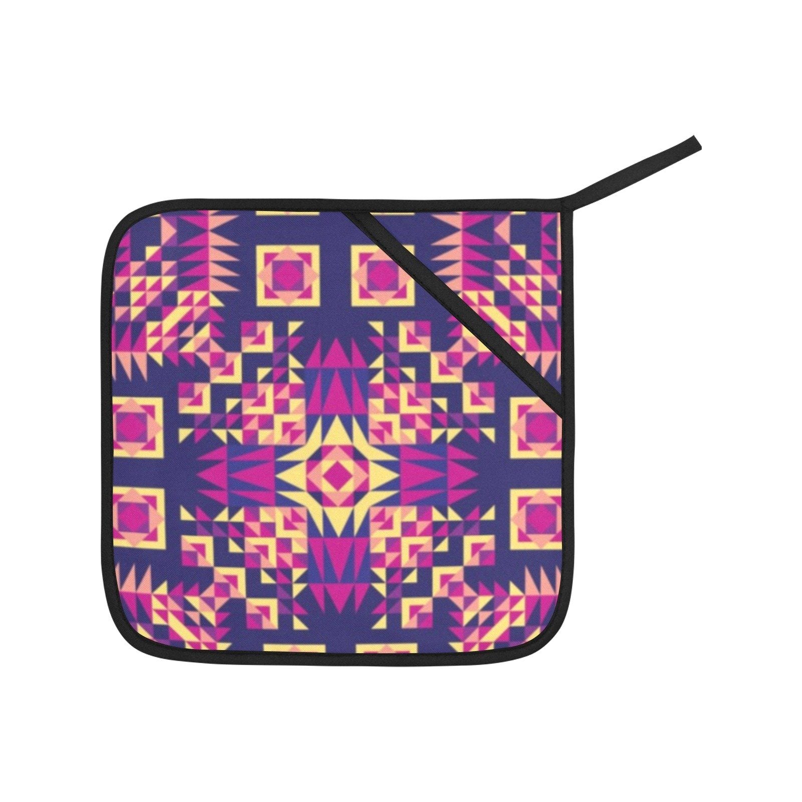 Kaleidoscope Bleu Oven Mitt & Pot Holder Oven Mitt & Pot Holder e-joyer