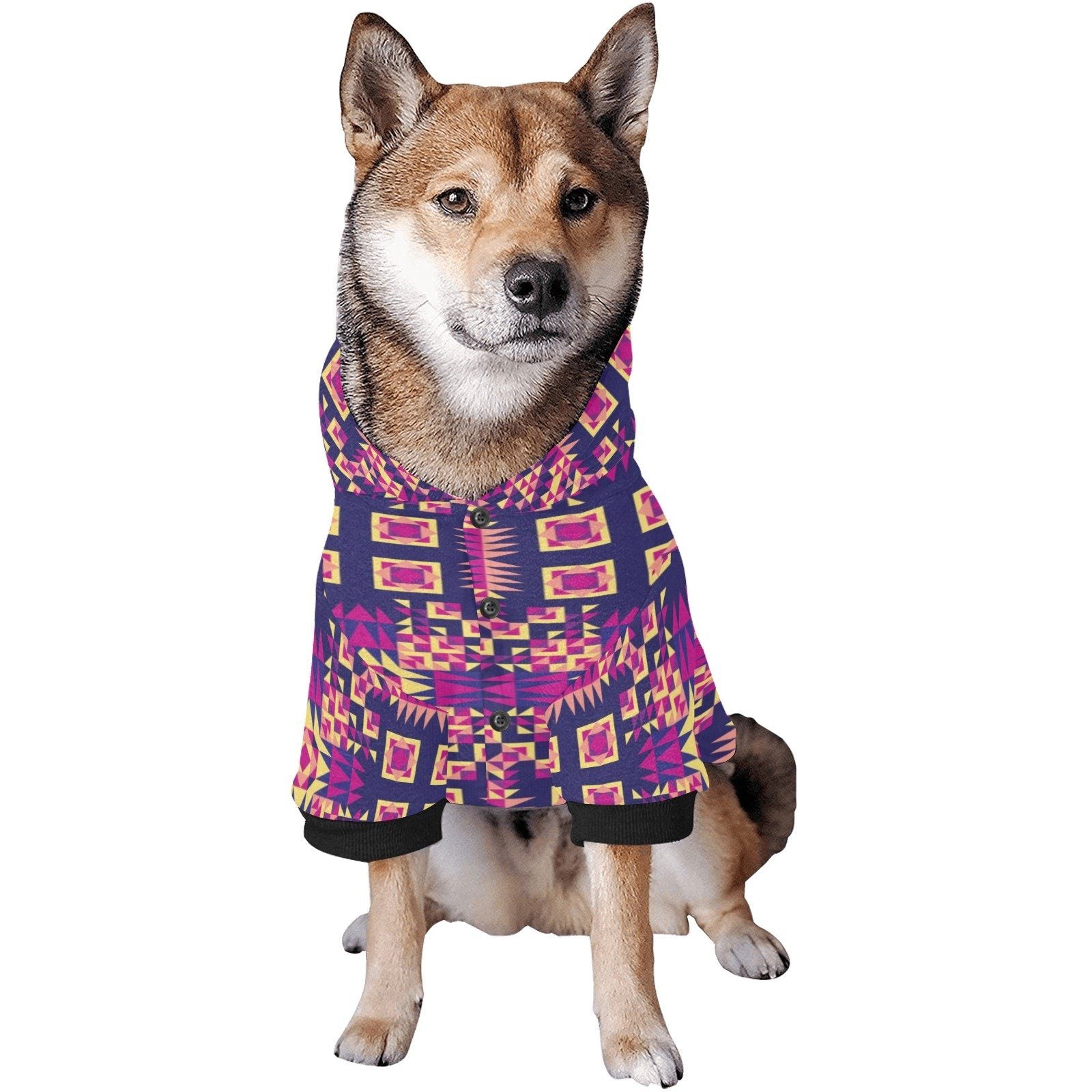 Kaleidoscope Bleu Pet Dog Hoodie Pet Dog Hoodie e-joyer