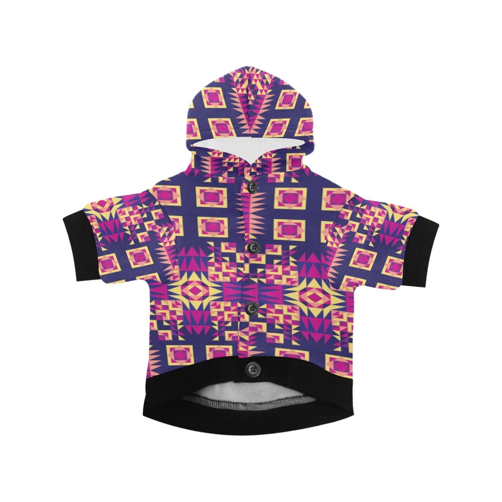 Kaleidoscope Bleu Pet Dog Hoodie Pet Dog Hoodie e-joyer