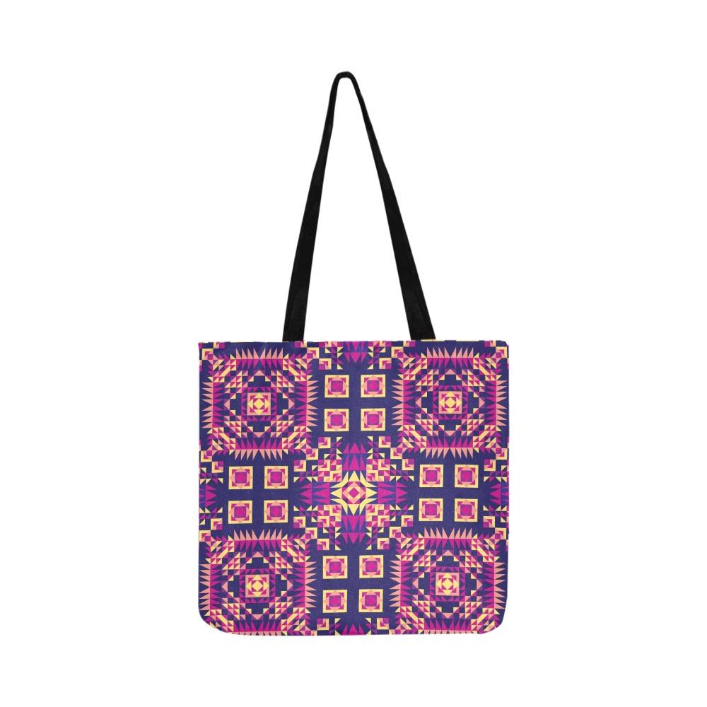 Kaleidoscope Bleu Reusable Shopping Bag Model 1660 (Two sides) Shopping Tote Bag (1660) e-joyer