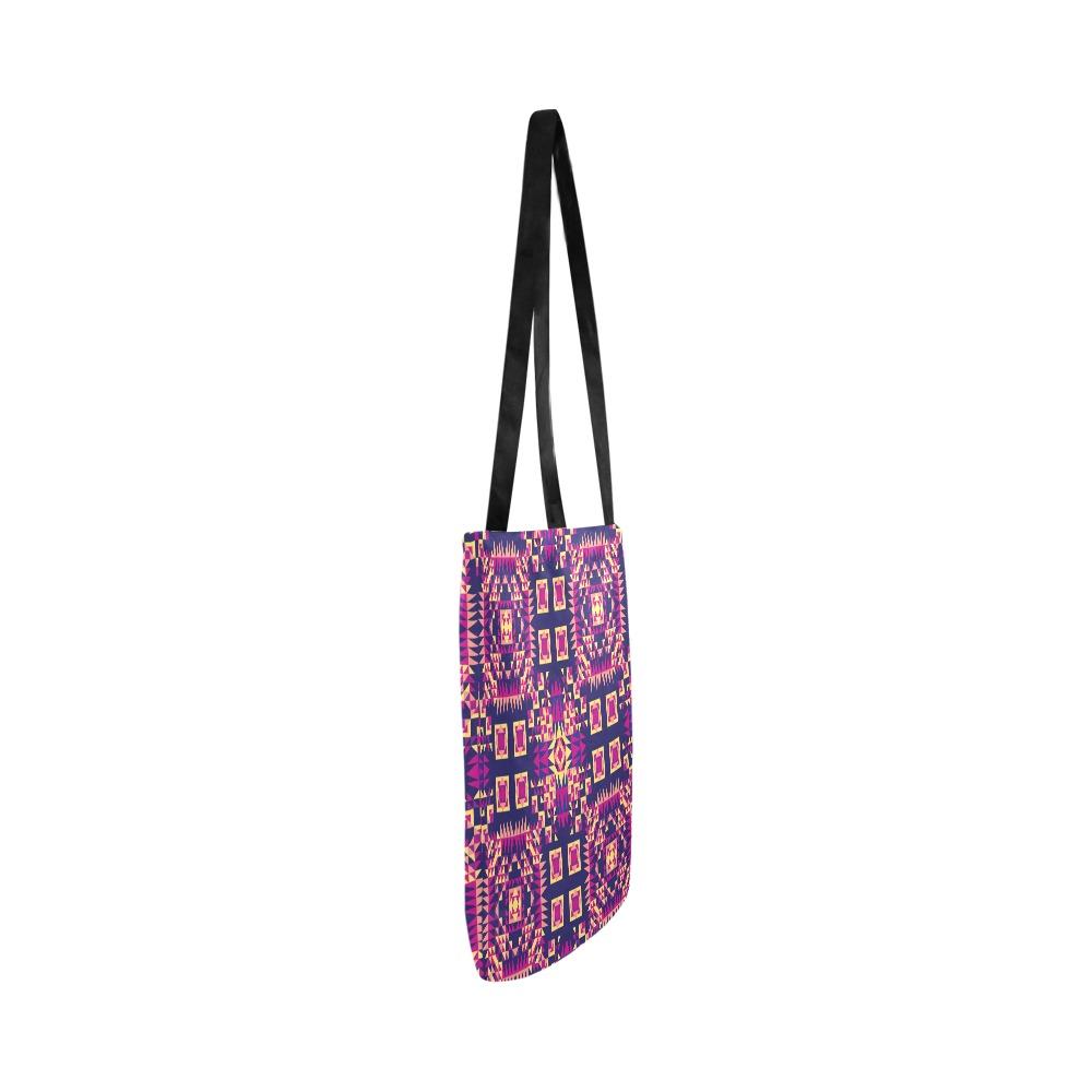 Kaleidoscope Bleu Reusable Shopping Bag Model 1660 (Two sides) Shopping Tote Bag (1660) e-joyer