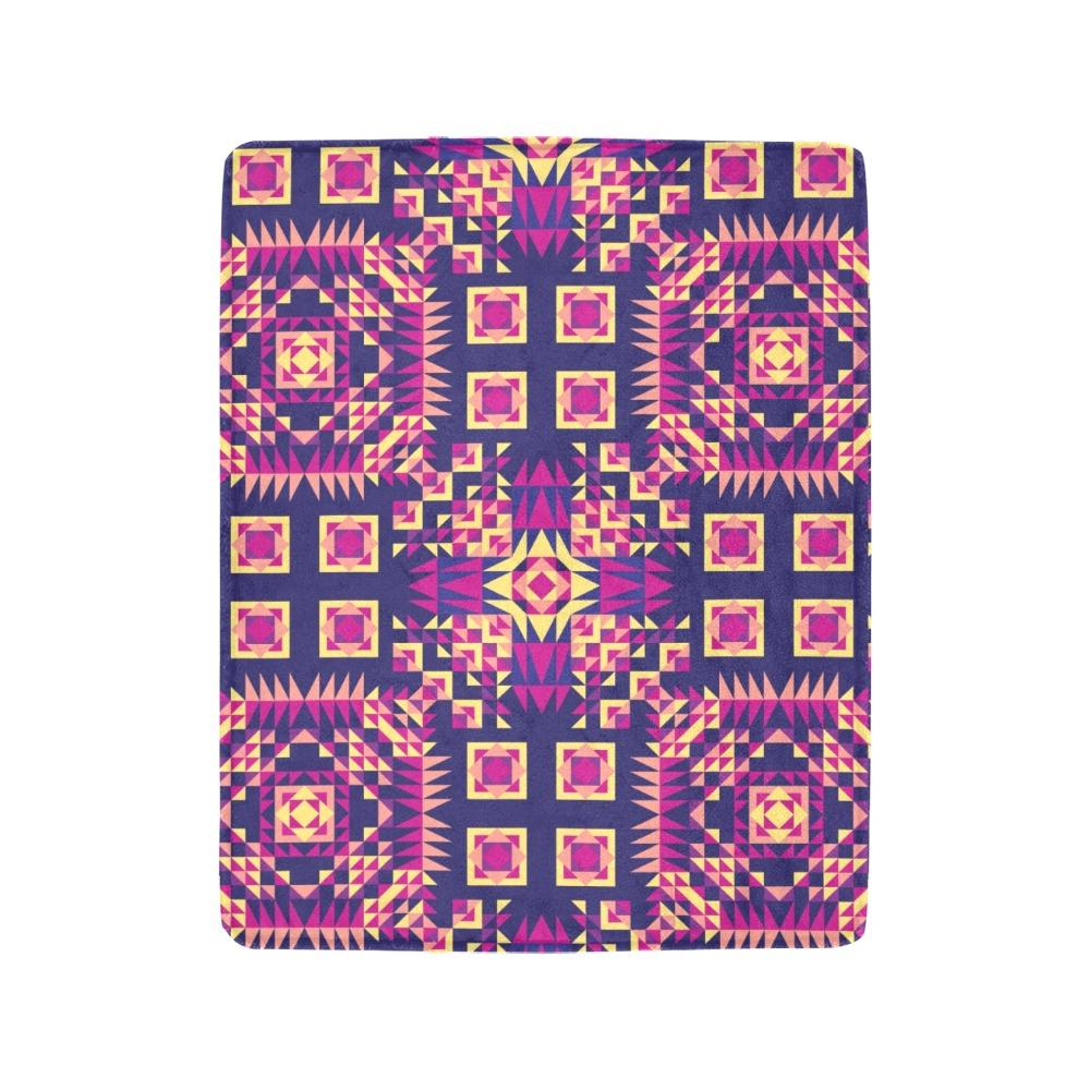 Kaleidoscope Bleu Ultra-Soft Micro Fleece Blanket 40"x50" Ultra-Soft Blanket 40''x50'' e-joyer
