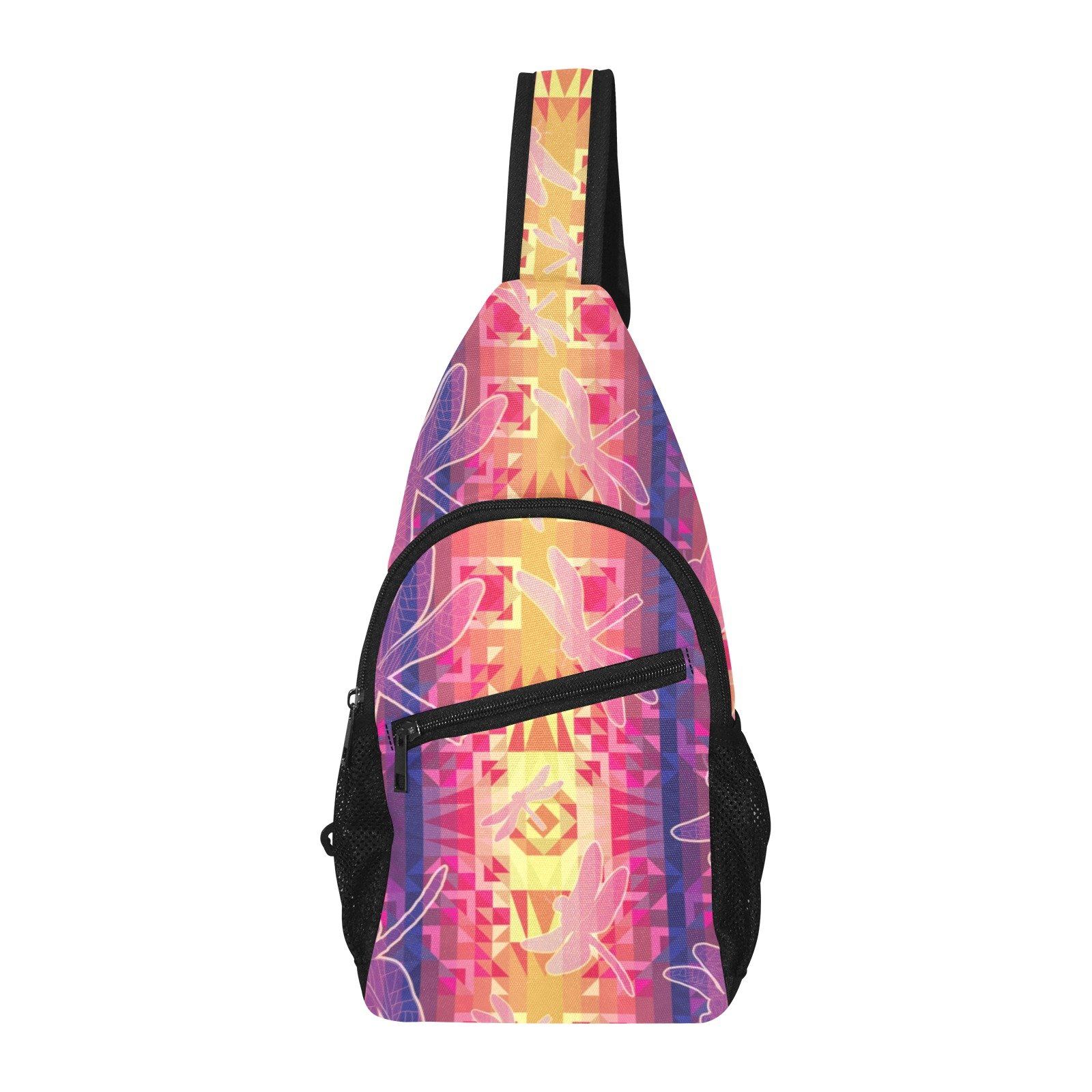 Kaleidoscope Dragonfly All Over Print Chest Bag (Model 1719) All Over Print Chest Bag (1719) e-joyer